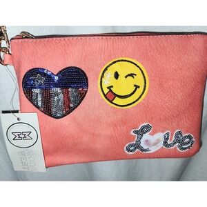 Happy small crossbody purse coral‎